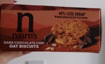 Dark chocolate chip oat biscuits