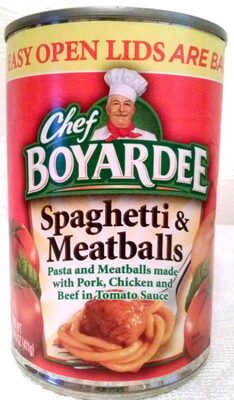 CHEF BOYARDEE Spaghetti And Meatballs can