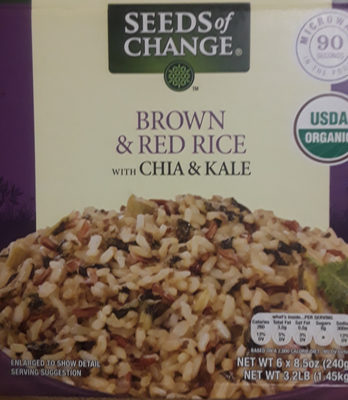 Brown & Red Rice With Chia & Kale