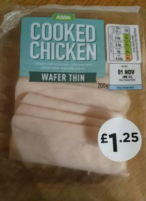 Cooked Chicken Wafer Thin