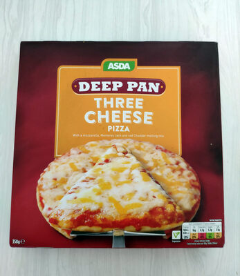 Deep pan three cheese pizza