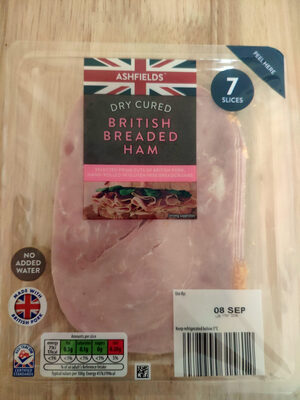 British breaded ham