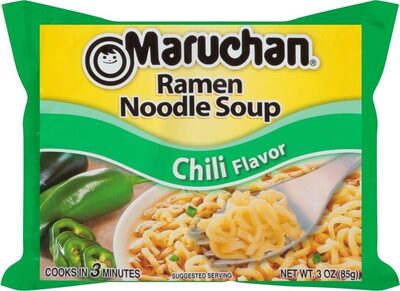 Chili ramen noodle soup