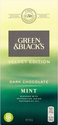Black's Dark Mint Chocolate Bar
