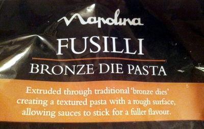 Fusilli Bronze pasta