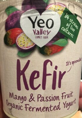 Kefir mango and passion fruit