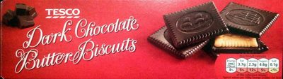 Dark chocolate butter biscuits