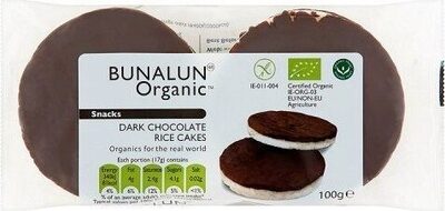 Dark chocolate rice cakes