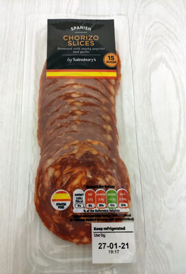 Chorizo slices