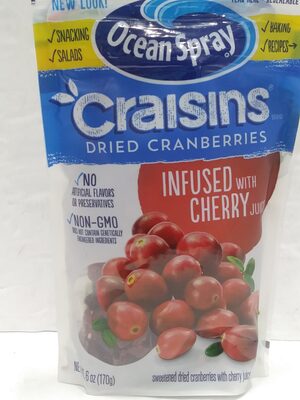Dried cranberries cherry juice infused, cherry