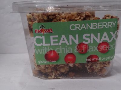 Cranberry clean snax with chia & flaxseed