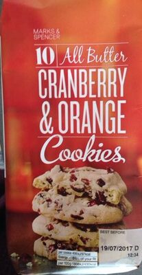 Cranberry & Orange Cookies