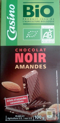 Chocolat noir amande bio